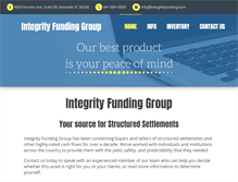 Tablet Screenshot of integrityfundinggroup.com